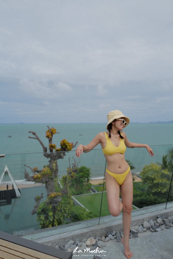美背兩截式比基尼泳裝